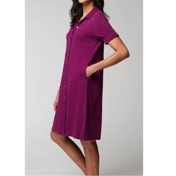 J.jill Classic Cotton-slub Shirtdress with POCKETS size 2X - Picture 2 of 6